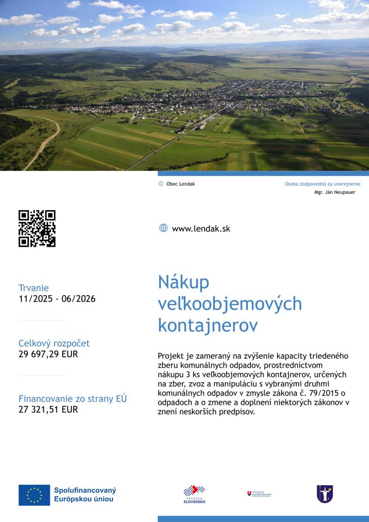 Plagát - Nákup veľkoobjemových kontajnerov