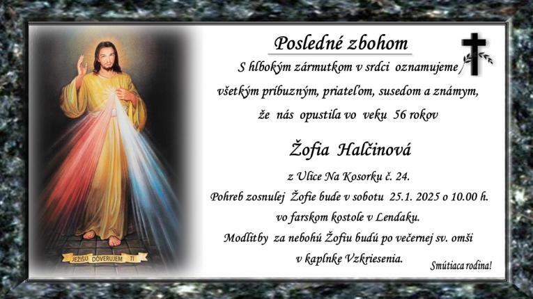Parte +žofia Halčinová 56 rokov