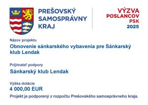 Plagát - Výzva poslancov PSK 2025